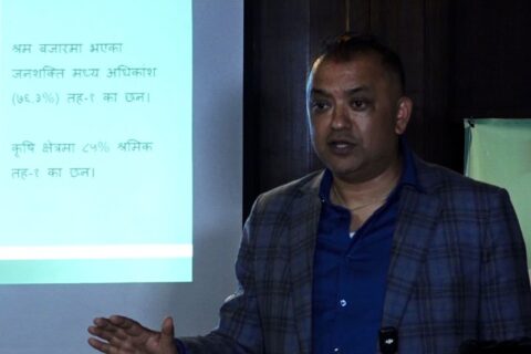 नेपाली बजारमा ८१ प्रतिशत बिना सीपको न्यूनस्तरको श्रमशक्ति छ : गगन थापा