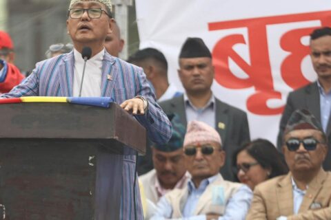 दुर्गा प्रसाईंलाई भगाएर मञ्चमा बसेका नेतालाई पक्राउ गरियो : अध्यक्ष राजेन्द्र लिङ्देन