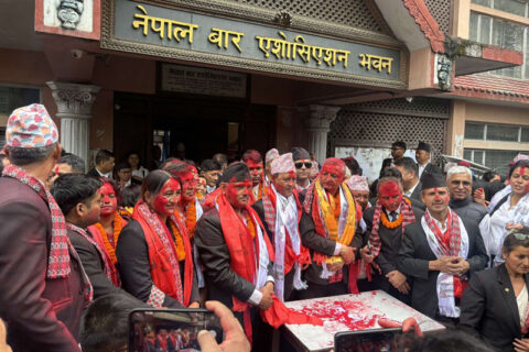 नेपाल बार एसोसिएसनको अध्यक्षमा वरिष्ठ अधिवक्ता प्रा डा मिश्र , लुम्बिनीबाट पोख्रेल निर्वाचित