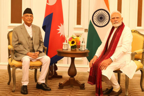 भारतीय समकक्षी मोदीसँगको भेट सौहार्दपूर्ण : प्रधानमन्त्री ओली
