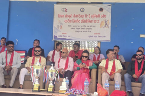 प्रदेशस्तरीय यु–१६ क्रिकेट सुरु, उद्घाटन खेलमा रूपन्देही विजयी