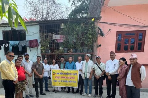 श्रमिक दिवसका अवसरमा मानव अधिकार तथा शान्ति समाज रुपन्देहीको  मजदुर सम्मान
