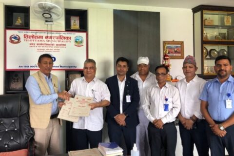 तिलोत्तमा नगरपालिका र क्रिमसन अस्पतालबीच आमा सुरक्षा कार्यक्रमका लागि सम्झौता