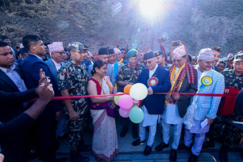 हुम्लाको सिमकोट राष्ट्रिय सडक सञ्जालसँग जोडियो, प्रधानमन्त्रीले गरे बेलिब्रिजको उद्घाटन