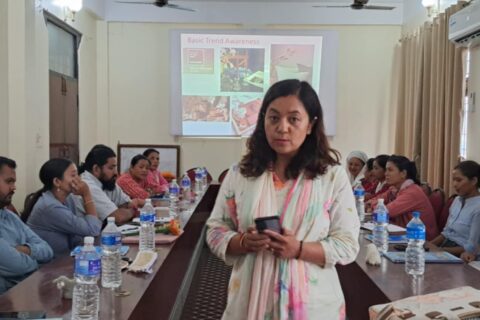 विजनेश इन्कुवेशनमा हस्तकला सम्बन्धि इन्कुवीलाई कोचिङ 