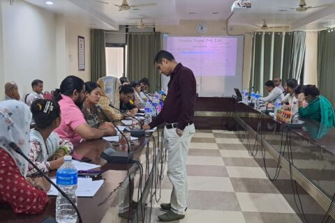 विजनेश इन्कुवेशनमा सहभागिलाई रेकर्ड किपिङ सम्बन्धि कोचिङ