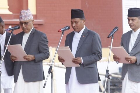 नवनियुक्त अर्थ, ऊर्जा र गृहमन्त्रीले आजै शपथ लिए