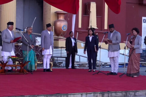 नवनियुक्त दुई मन्त्रीले लिए सपथ
