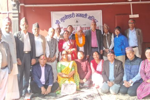 जीवन ओझाको अध्यक्षतामा भुवनेश्वरी भगवती मन्दिरमा नयाँ नेतृत्व