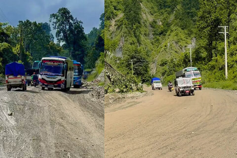 दाउन्ने क्षेत्रमा थप दुई महिना यात्रा गर्न कठिनाई हुने, वैकल्पिक सडक प्रयोग गर्न अनुरोध