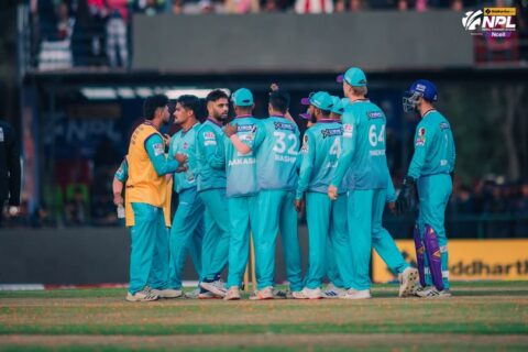 एनपीएलमा काठमाण्डौ गोर्खाजको विजयी शुरुआत, जनकपुर बोल्ट्स ५ विकेटले पराजित
