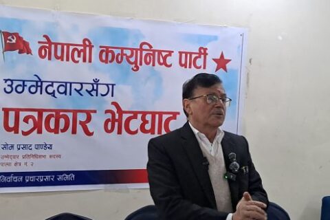 निर्वाचन जिते पाल्पालाई पर्यटकीय हब बनाउँछु : सोमप्रसाद पाण्डे