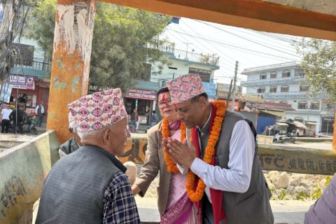 मतदाताको सद्भावले कांग्रेसका उम्मेदवार चुन्न प्रसाद शर्मा उत्साहित
