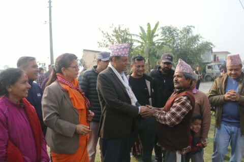 मोक्षधाममा दर्शन गरेर घरदैलो अभियान सुरु गरे चुन्नप्रसाद