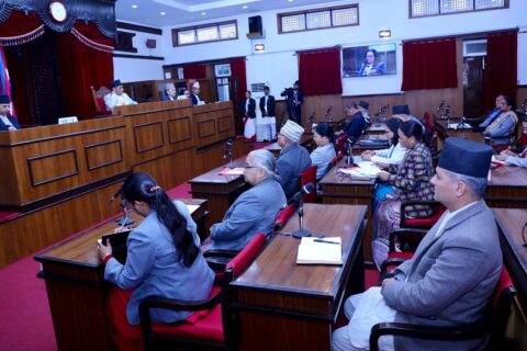राष्ट्रियसभामा प्रधानमन्त्रीको पहिलो सम्बोधन : तोकिएको समयमा निष्पक्ष निर्वाचन हुन्छ