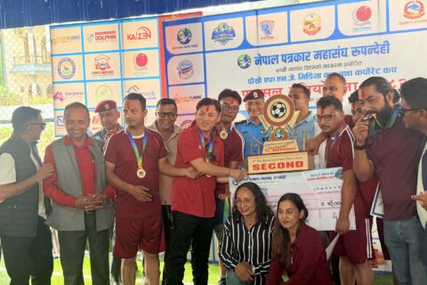 दोस्रो एफएनजे मिडिया कप तथा कर्पोरेट कप  –उपाधि ग्लोबल आवाज र नेपाल युवा उद्यमी मञ्चलाई