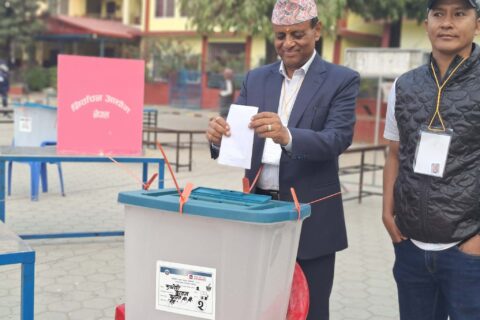 रुपन्देही–२ मा काँग्रेस उम्मेद्वार चुन्नप्रसादले बुटवल ४ बाट गरे मतदान