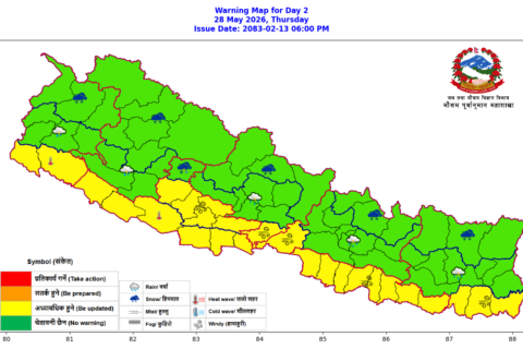 आज र भोलि हावाहुरीसहित वर्षाको सम्भावना, पश्चिममा पनि गर्मी कम हुने