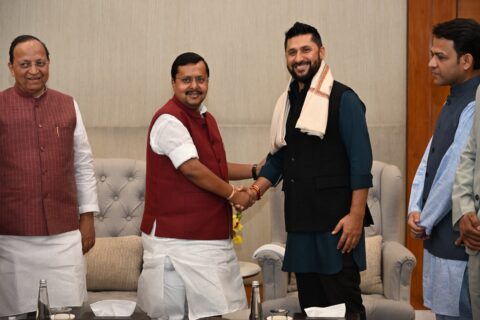 रास्वपा सभापति लामिछाने र भाजपा अध्यक्ष नवीनबीच भेटवार्ता : राजनीतिमा ‘जेन-जेड’ पुस्ताको बढ्दो भूमिकाबारे छलफल