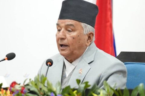 जलवायु परिवर्तन, प्रदूषण र प्राकृतिक स्रोतको दोहनले गम्भीर चुनौती खडा गर्यो : राष्ट्रपति पौडेल