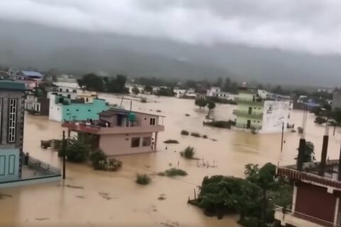 अविरल वर्षाले नवलपुरमा डुबान र पहिरो, नौ घरपरिवार प्रभावित