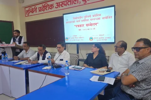 लुम्बिनी प्रादेशिक अस्पतालको भवन निर्माणले गति लिँदै, बजेट अभावमा भुक्तानी रोकिँदा चुनौती