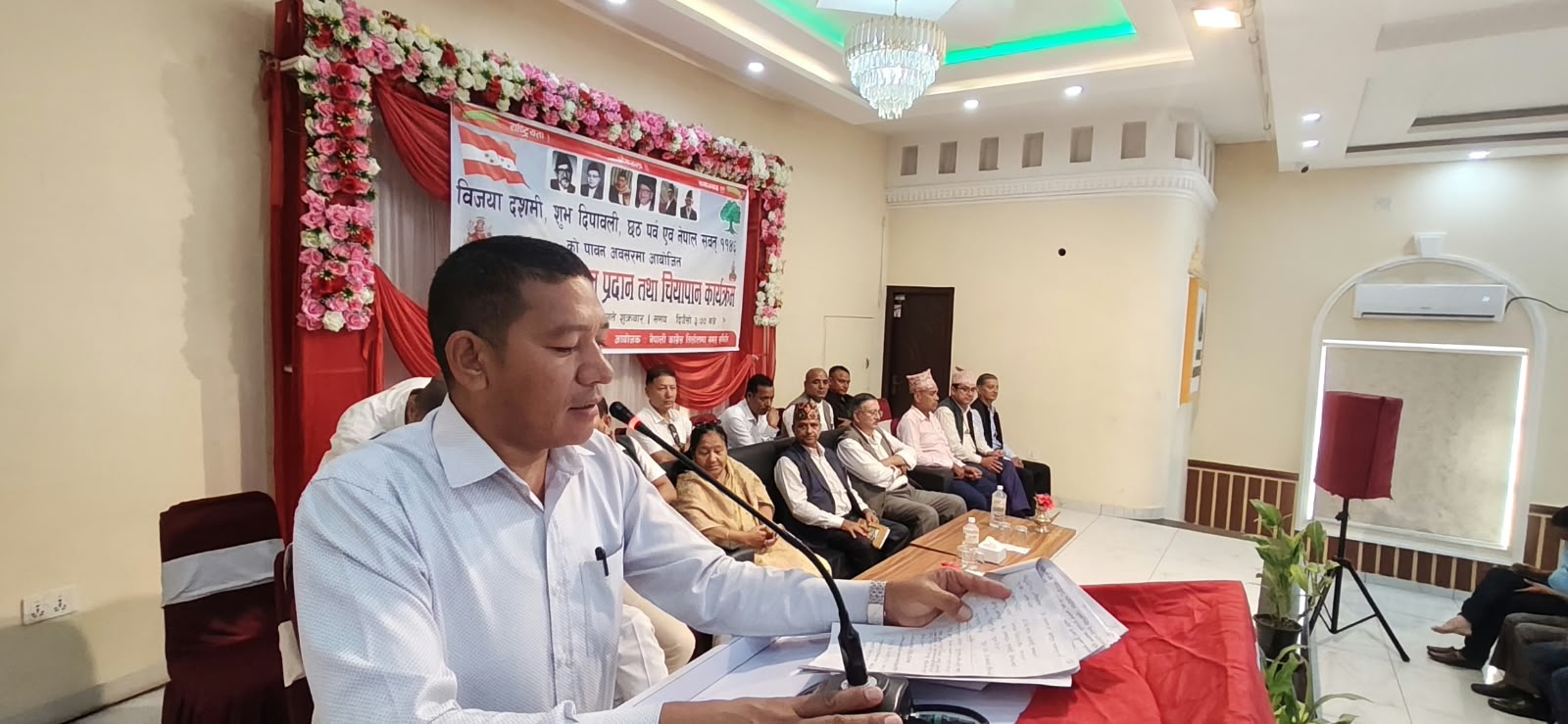 नेपाली कांग्रेस तिलोत्तमाको शुभकामना आदानप्रदान तथा चियापान कार्यक्रम सम्पन्न