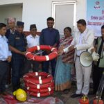 तिलोत्तमा नगरपालिकाद्वारा इलाका प्रहरी कार्यालय मंगलापुरलाई विपद् व्यवस्थापन सामग्री हस्तान्तरण
