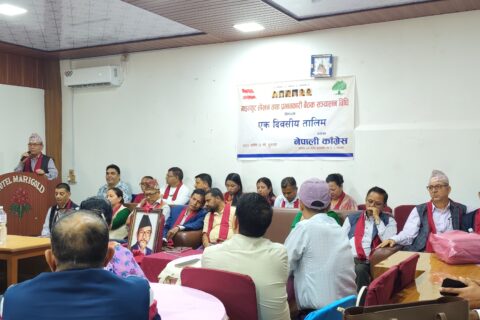 नेपाली कांग्रेस प्रतिनिधि सभा क्षेत्र नं २ को एक दिवसीय तालिम सम्पन्न