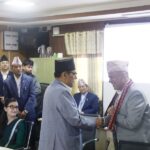 राष्ट्रियसभाको विपद् अध्ययन समितिका सभापति पौडेलद्वारा शपथ ग्रहण