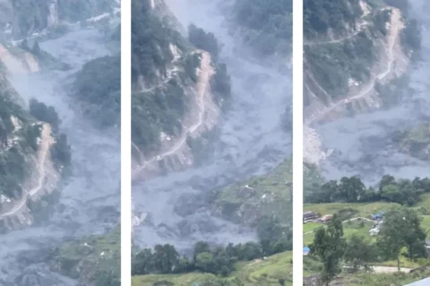 बूढीगण्डकीमा बाढी, चुमनुब्रीका ३५ घर बगे